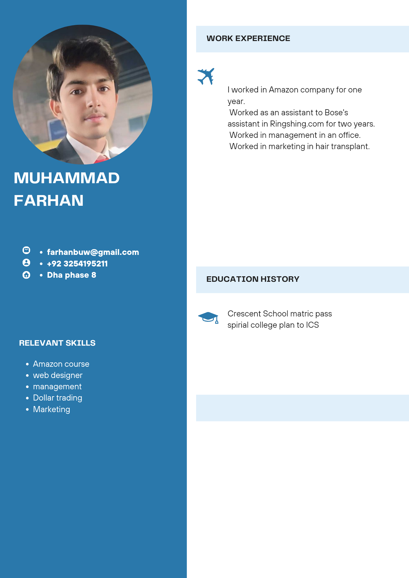 Farhan Mashkoor Profile