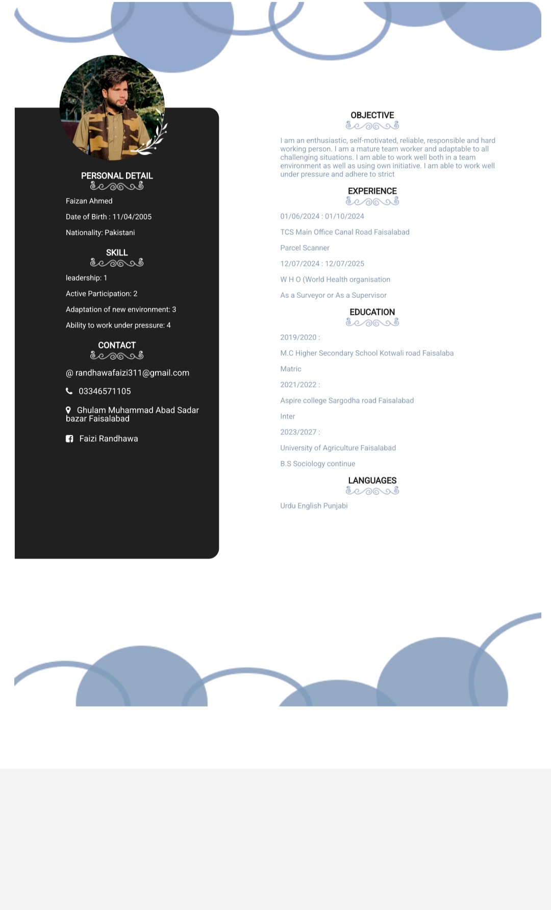 Faizan Ahmed Profile Faizan Ahmed Profile