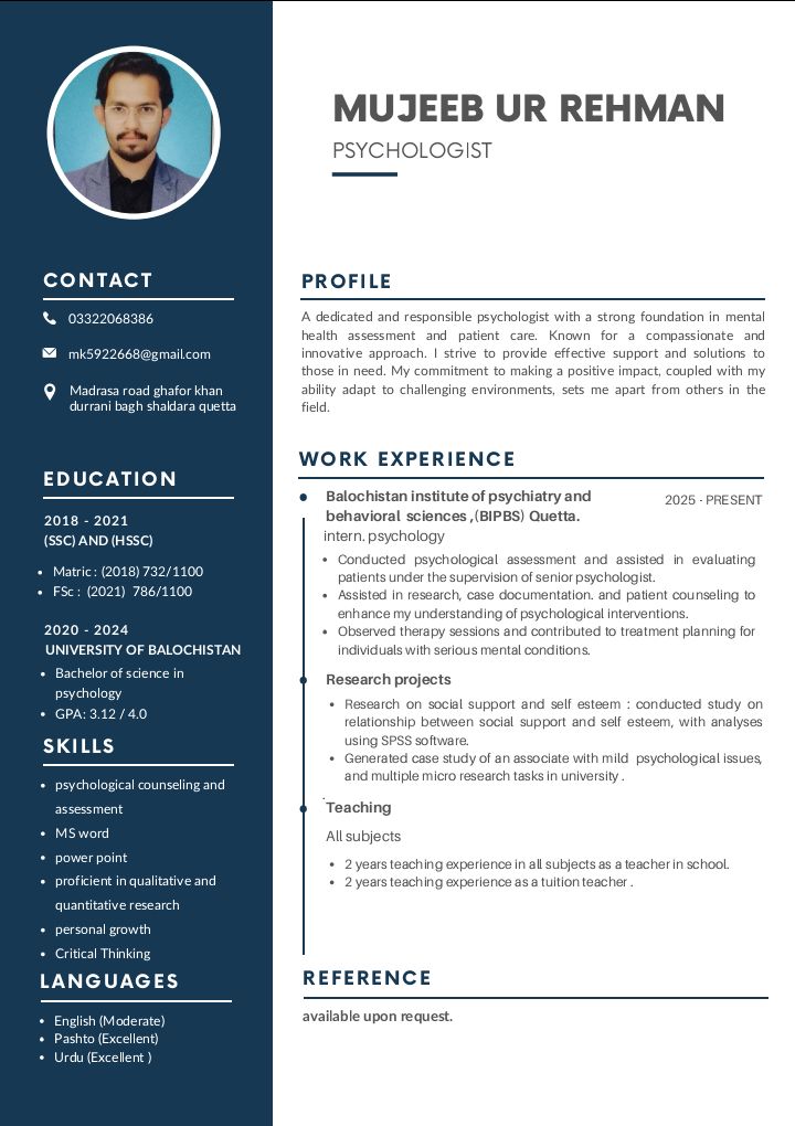 Mujeeb Ur Rehman Profile Mujeeb Ur Rehman Profile