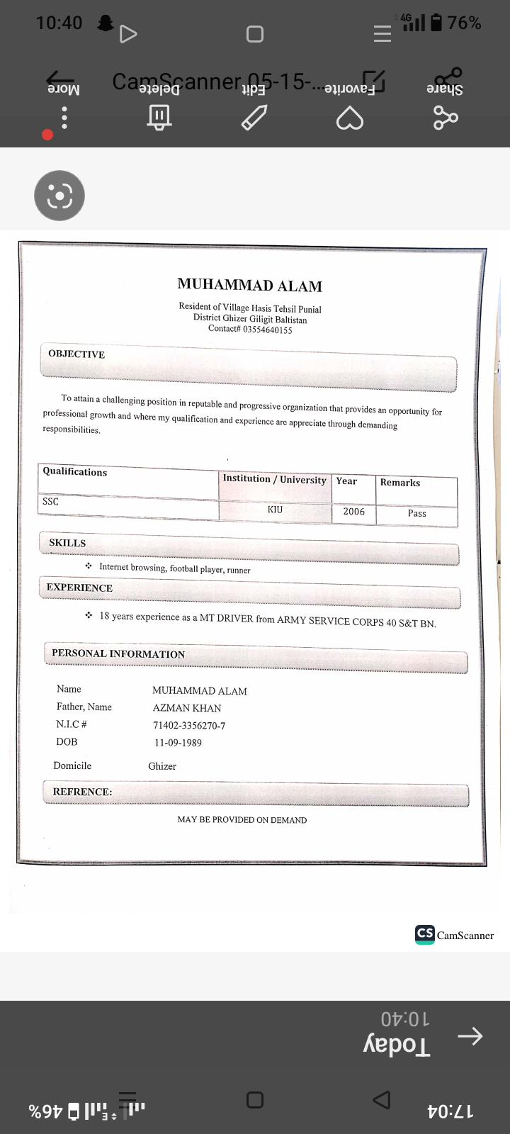 Muhammad Alam Driving