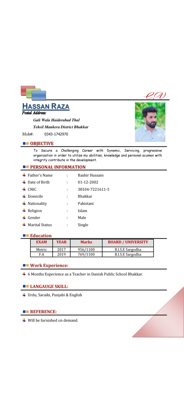 Hassan Raza Profile Hassan Raza Profile